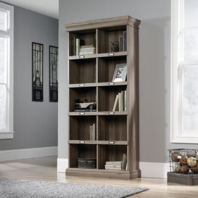 Barrister Home Tall Bookcase W903 x D343 x H1906mm Salt Oak – 5414108