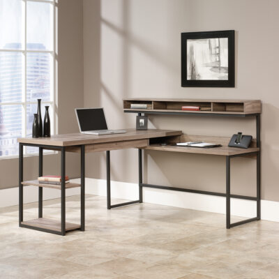 Streamline Home Office L-Shaped Desk Salt Oak - 5414417