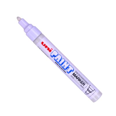 uni PX-20 Paint Marker Medium Bullet Tip 1.8-2.2mm White (Pack 12) – 545491000