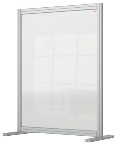 Nobo Premium Plus Acrylic Desk Protective Divider Screen Modular System 800x1000mm Clear 1915492