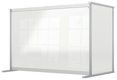 Nobo Premium Plus Acrylic Desk Protective Divider Screen Modular System Extender 1400x1000mm Clear 1915495