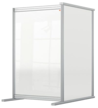 Nobo Premium Plus Acrylic Desk Protective Divider Screen Modular System Extender 600x1000mm Clear 1915498