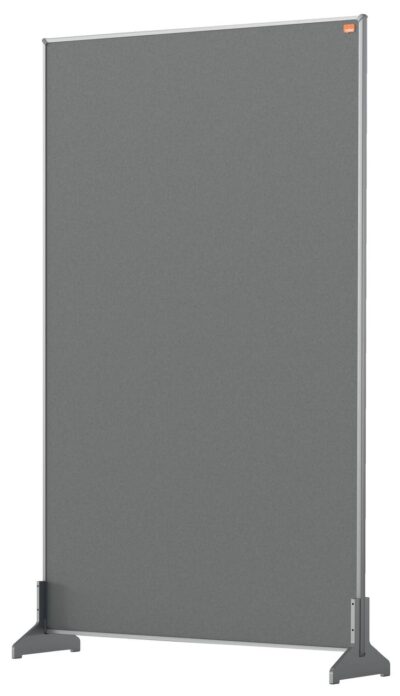 Nobo Impression Pro Desk Divider Screen Felt 600x1000mm Grey 1915503