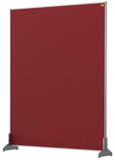 Nobo Impression Pro Desk Divider Screen Felt 800x1000mm Red 1915512