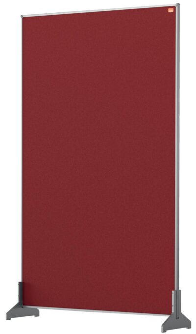 Nobo Impression Pro Desk Divider Screen Felt 600x1000mm Red 1915513
