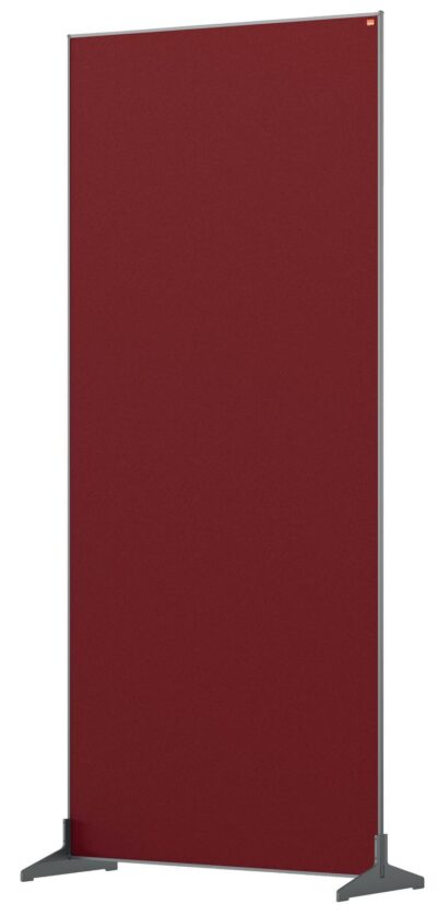 Nobo Impression Pro Free Standing Room Divider Screen Felt 800x1800mm Red 1915528