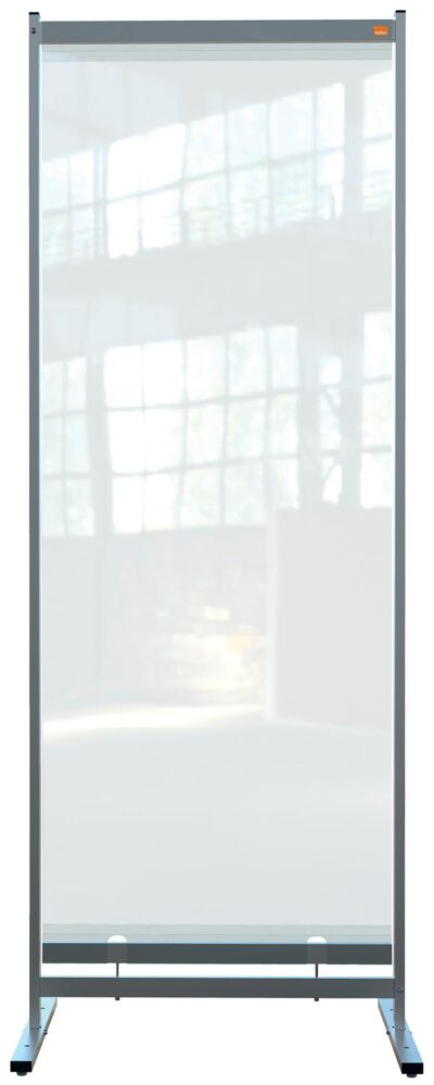 Nobo Premium Plus PVC Free Standing Protective Room Divider Screen 780x2060mm Clear 1915552
