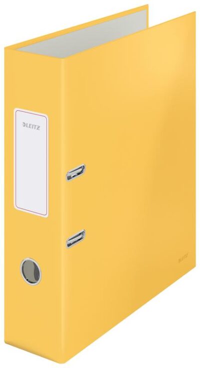 Leitz Lever Arch File 180 Cosy A4 80mm Warm Yellow (Pack 6) - 10610019