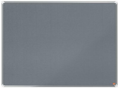 Nobo Premium Plus Grey Felt Noticeboard Aluminium Frame 1200x900mm 1915196