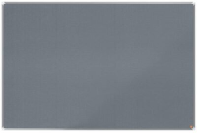 Nobo Premium Plus Grey Felt Noticeboard Aluminium Frame 1800x1200mm 1915199