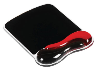 Kensington Duo Gel MousePad with Wrist Support Red/Black – 62402