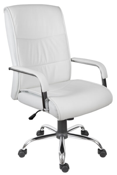 Kendal Luxury Faux Leather Executive Office Chair White - 6901KW