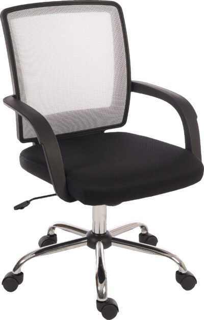 Star Mesh Back Task Office Chair White/Black - 6910WHI