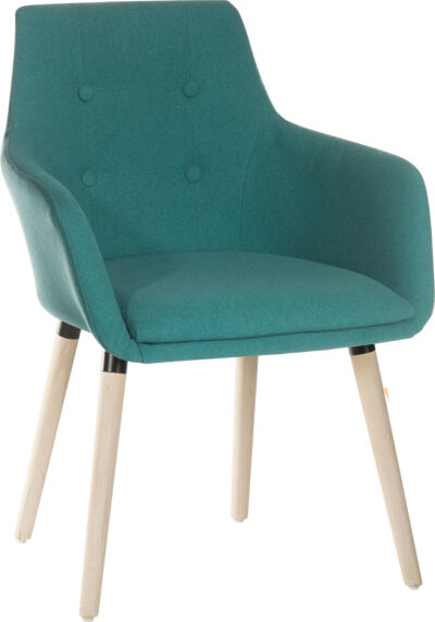Contemporary 4 Legged Upholstered Reception Chair Jade (Pack 2) – 6929JADE