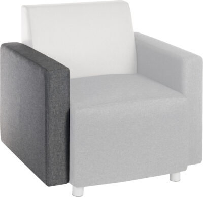 Cube Modular Interchangeable Fabric Armrest Only Dark Grey – 6971