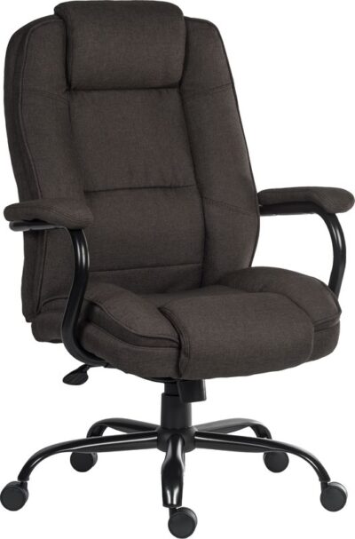 Goliath Duo Heavy Duty Fabric Executive Office Chair Brown - 6992