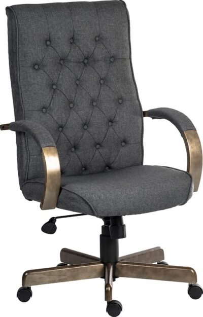 Warwick Fabric Executive Office Chair Grey - 6993