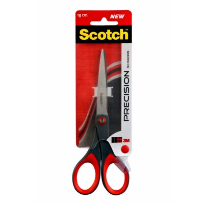 Scotch Precision Scissors 180mm Red/Grey 1447 - 7000033999