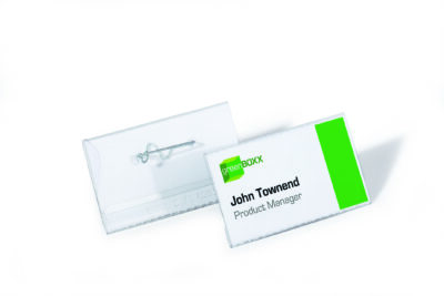 Durable Name Badge with Pin 40x75mm (Pack 100) 800819