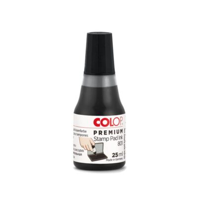Colop 801 (25ml) High Quality Water Based Stamp Pad Ink Black – 109748