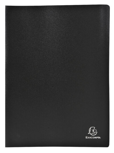 Exacompta A4 Display Book Soft Eco Polypropylene 20 Pocket Black – 8521E