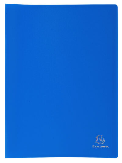 Exacompta A4 Display Book Soft Eco Polypropylene 20 Pocket Blue – 8522E