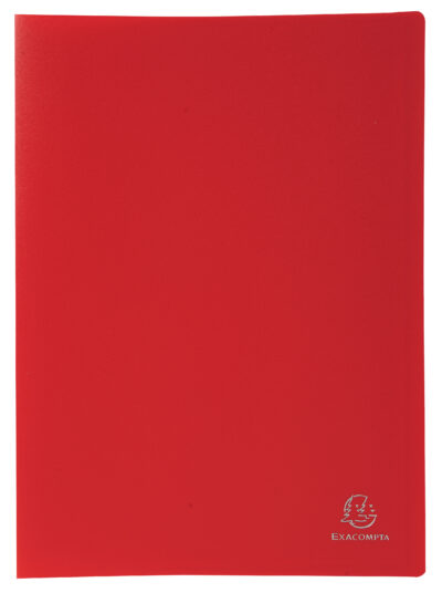 Exacompta A4 Display Book Soft Eco Polypropylene 20 Pocket Red - 8525E