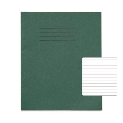 Rhino 8 x 6.5 Inches Learn to Write Book 32 Page Narrow-Ruled Dark Green (Pack 100) - SDXB6-8