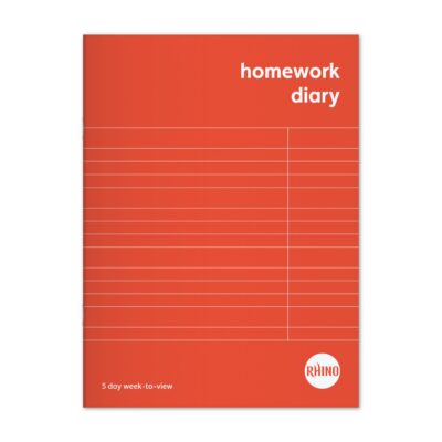 Rhino 8 x 6 Inch Homework Diary 84 Page 5-Day Week (Pack 100) - SDWD2-2