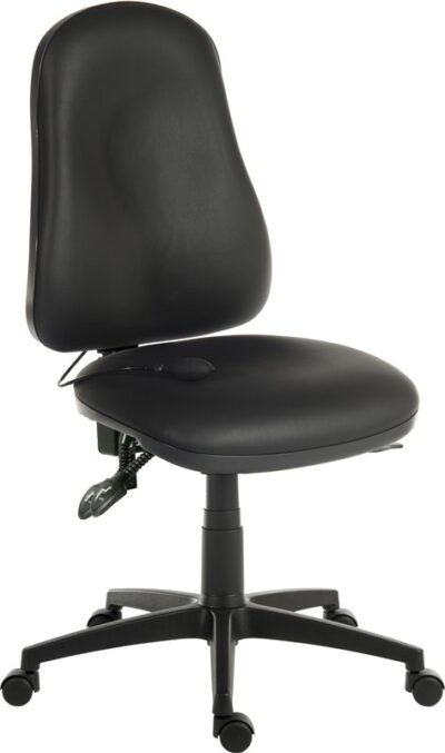 Ergo Comfort Air High Back PU Ergonomic Operator Office Chair without Arms Black - 9500AIR-PU