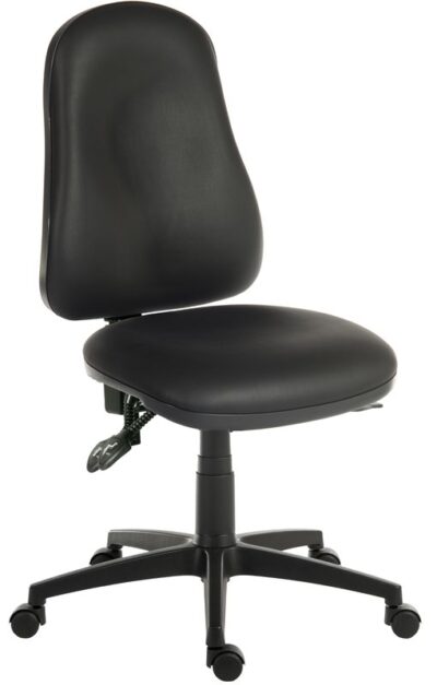 Ergo Comfort High Back PU Ergonomic Operator Office Chair without Arms Black - 9500-PU