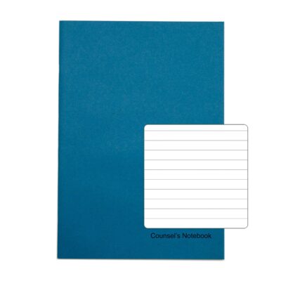 Rhino A4 Perforated Counsels/Council Notebook 96 Page Feint Ruled 8mm Light Blue (Pack 10) – RHCN5-4