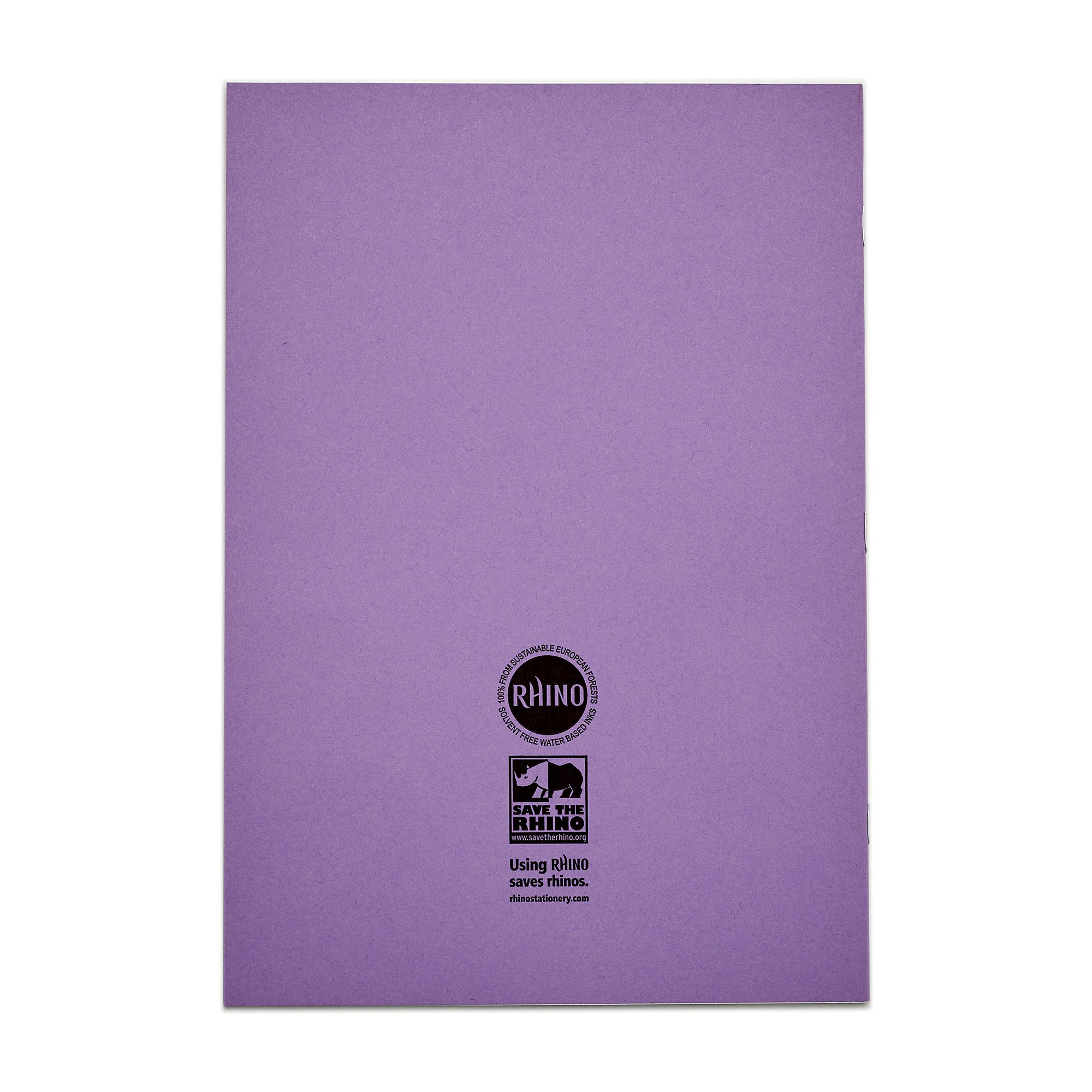 Rhino A4 Exercise Book 32 Page 20mm Squared Purple (Pack 100) - VDU014-300-0 - Image 4