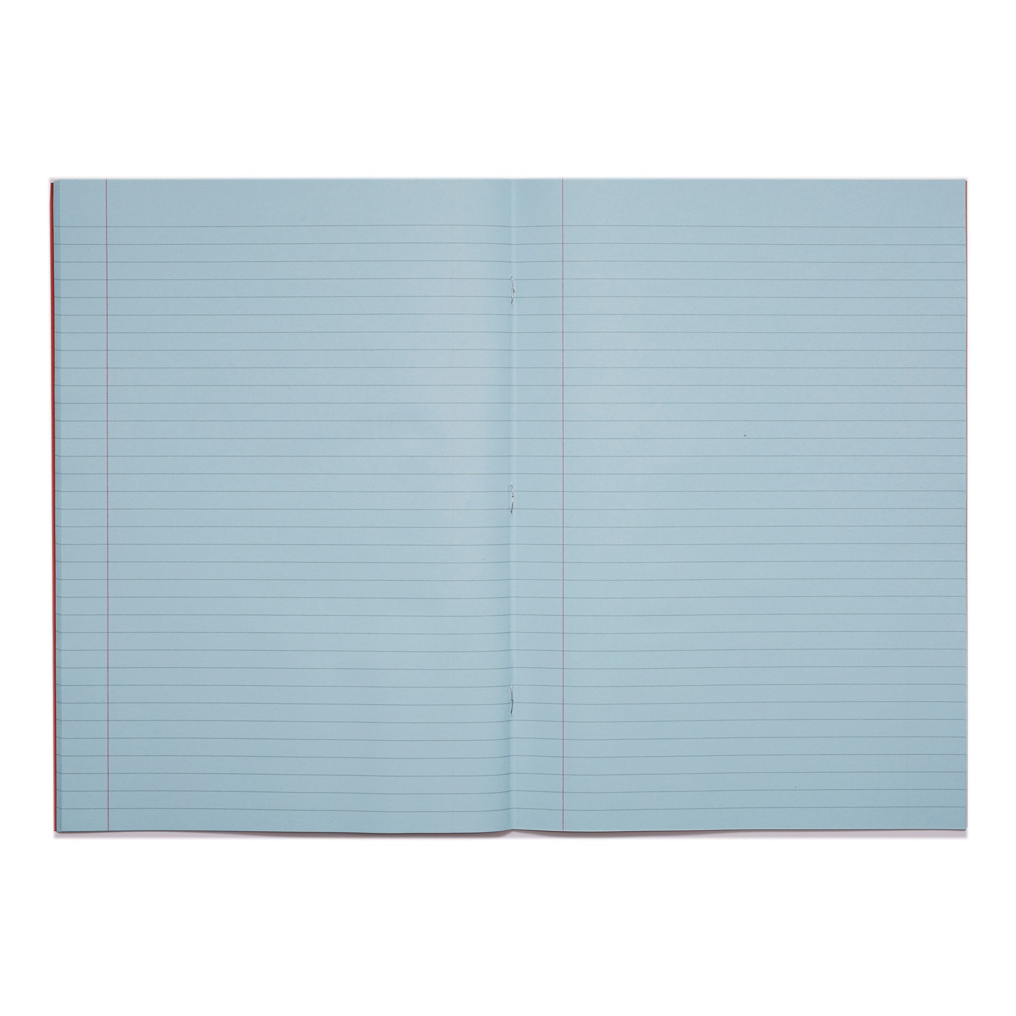 Rhino A4 Special Exercise Book 48 Page Ruled F8M Red with Tinted Blue Paper (Pack 10) - EX68184B-0 - Image 3