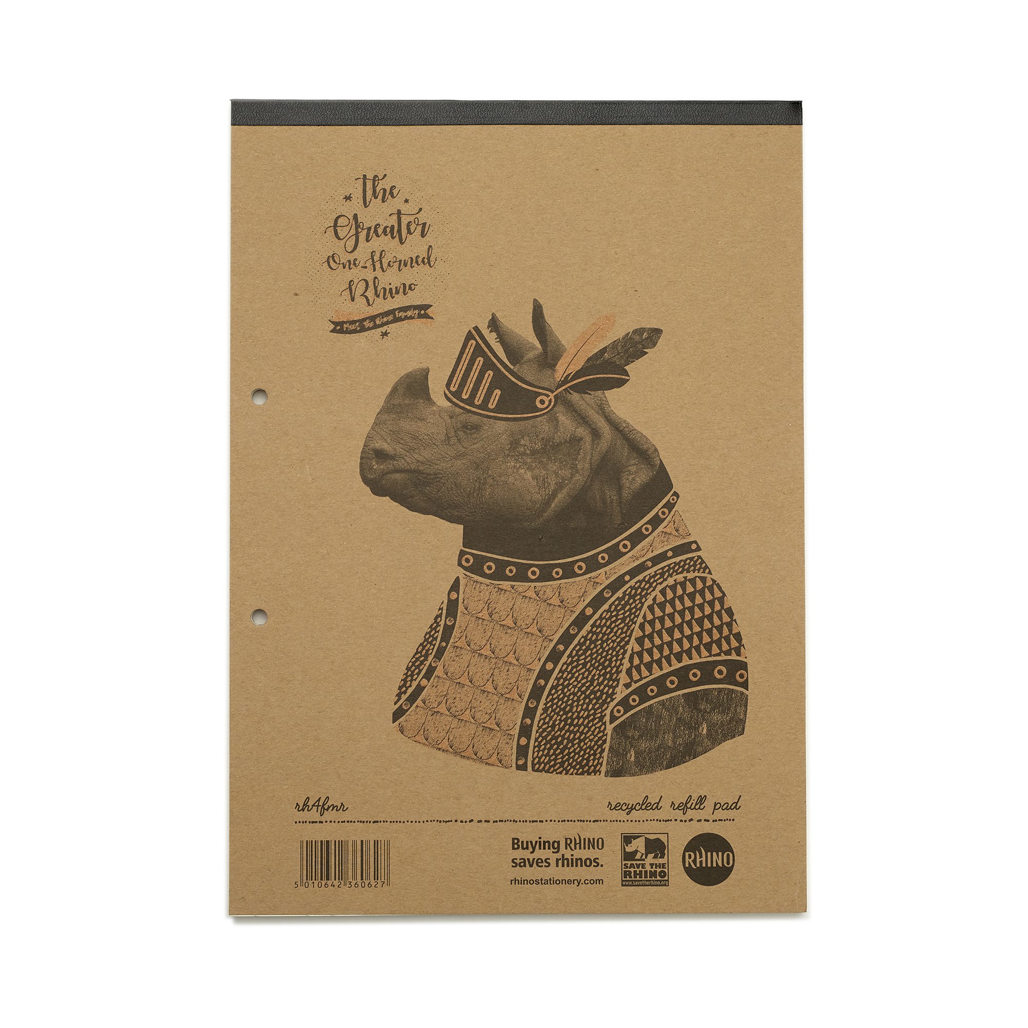 Save The Rhino Recycled Headbound Refill Pad A4 (Pack 5) RH4FMR