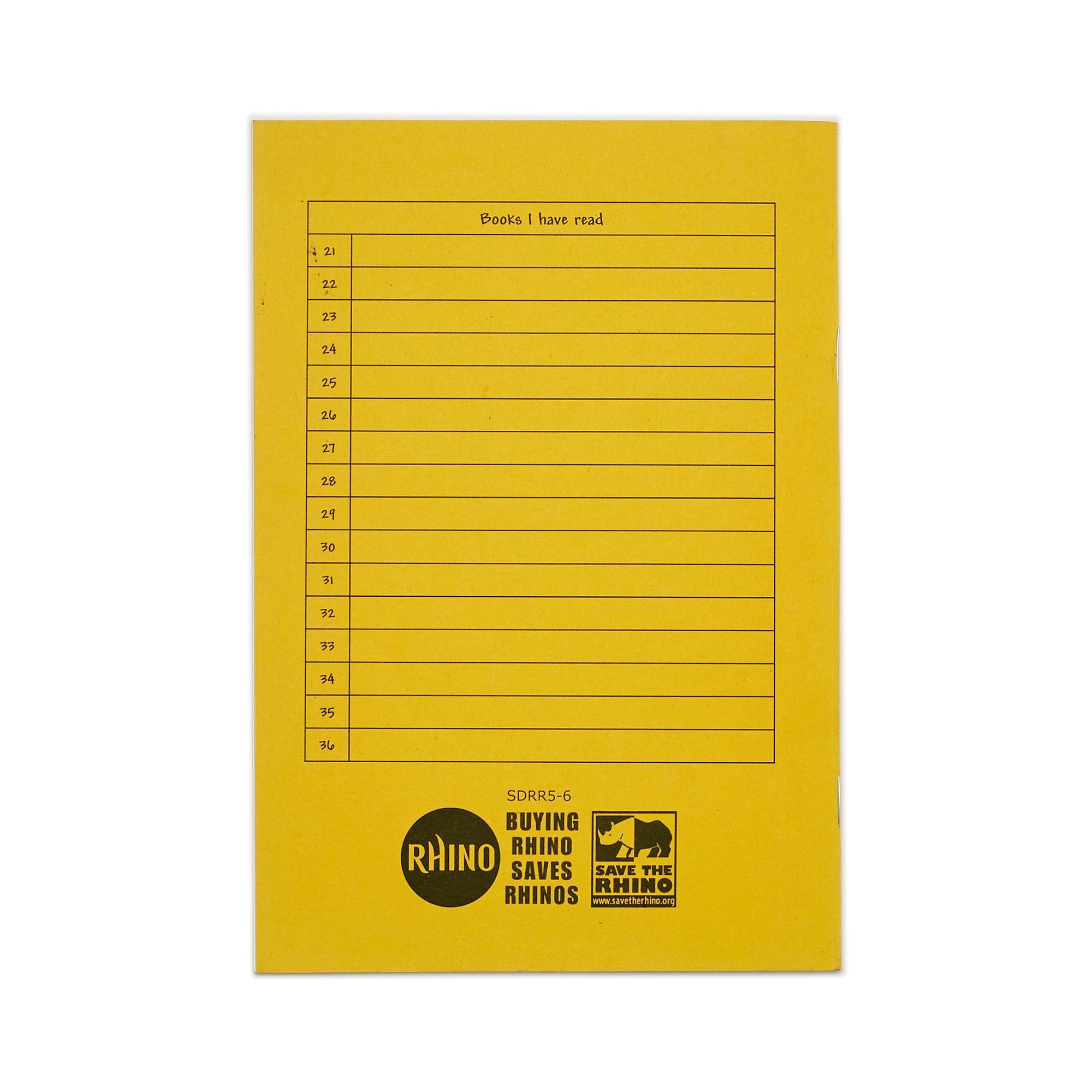 Rhino A5 Reading Record Book 40 Page Yellow (Pack 25) - SDRR5-6 - Image 3