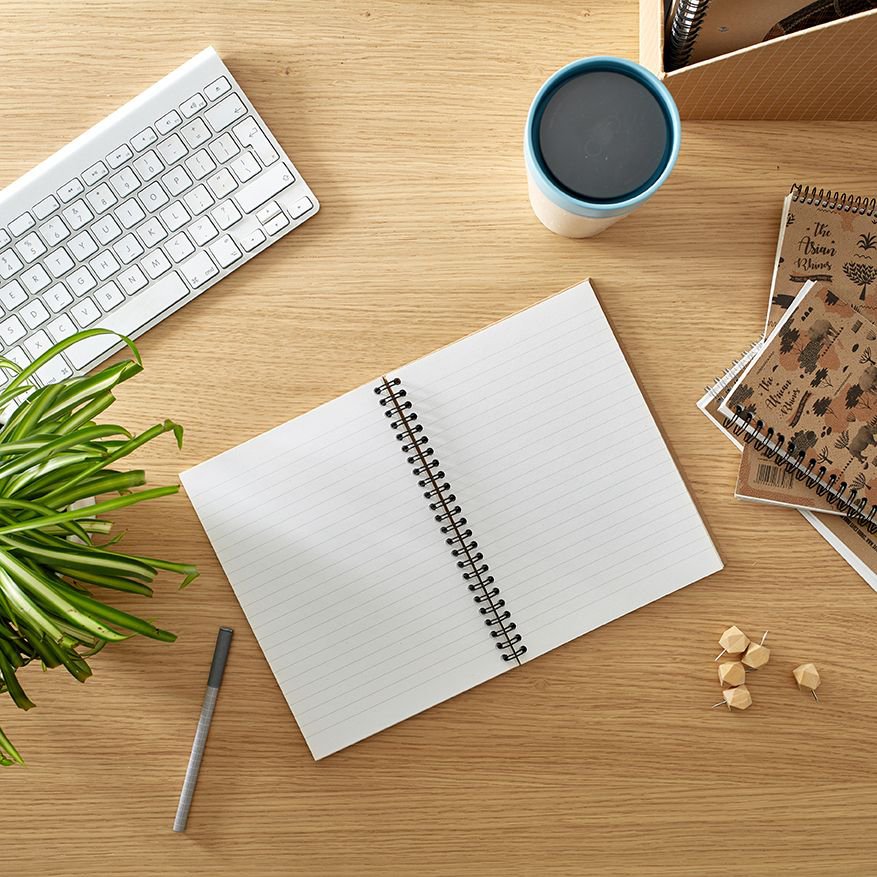 Save The Rhino Recycled Twinwire Hardback Notebook A5 160 Pages (Pack 5) SRTWA5 - Image 5