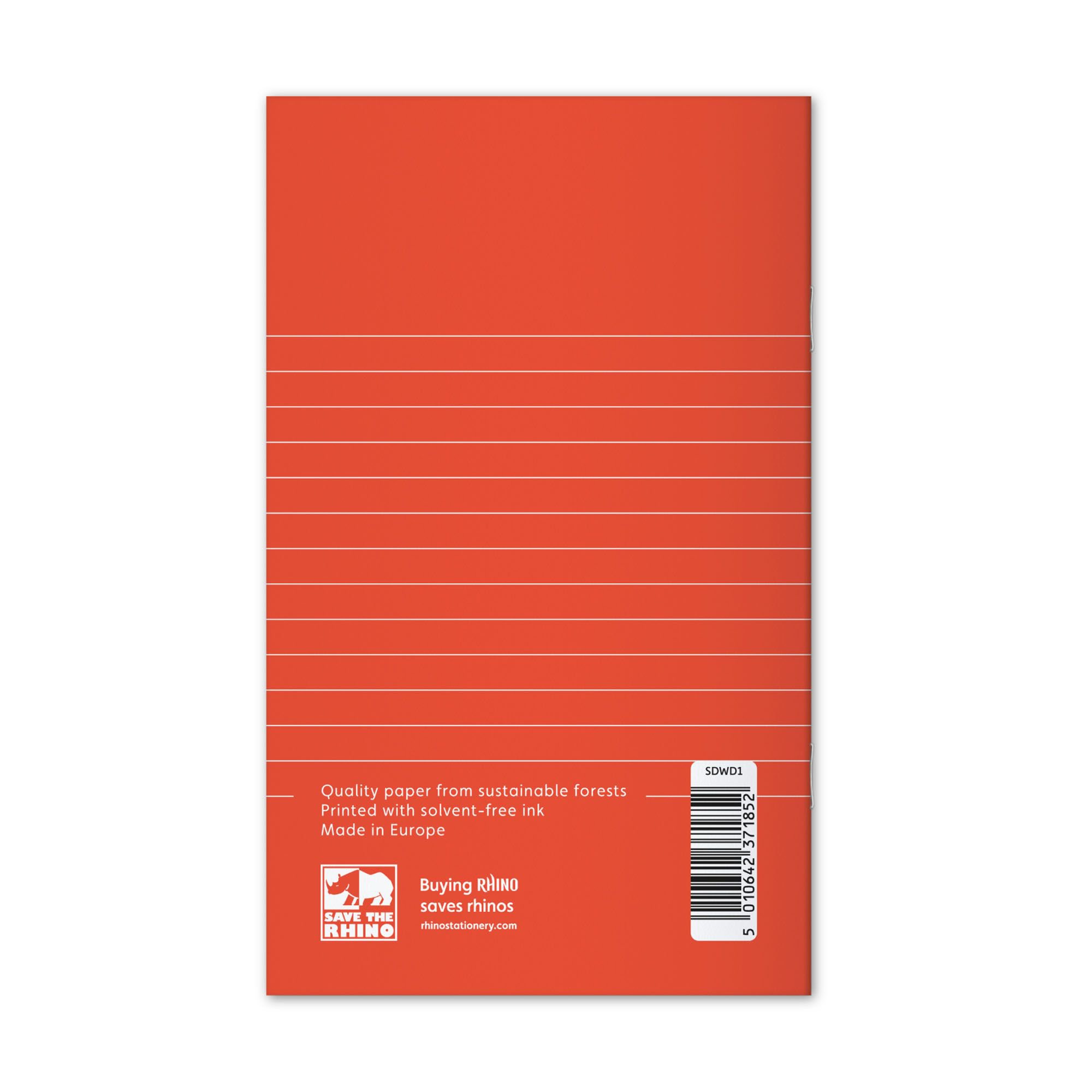 Rhino A6+ Homework Diary 84 Page 6-Day Week Red (Pack 100) - SDWD1-0 - Image 3