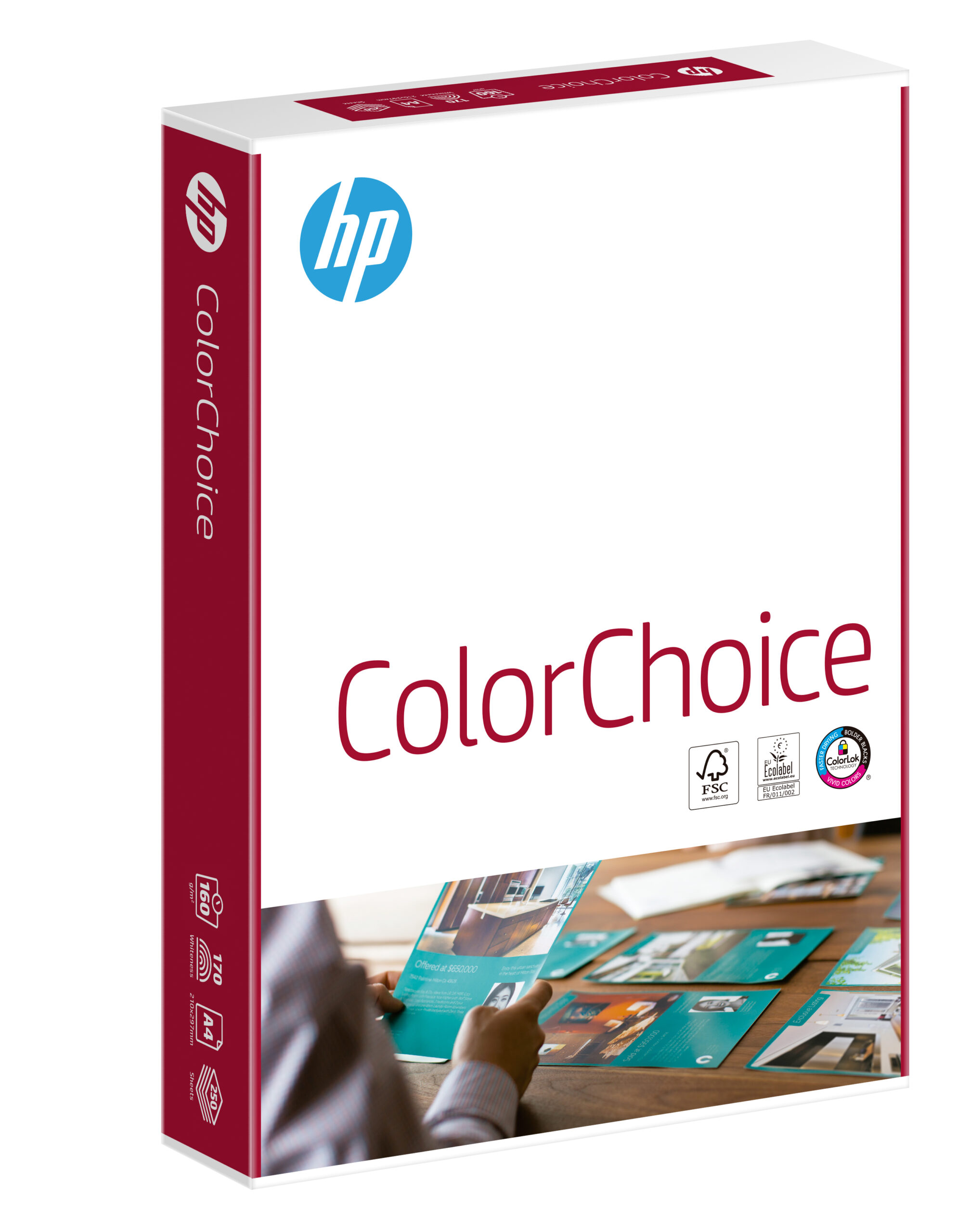 HP Color Choice FSC Paper A4 160gsm White (Ream 250) CHPCC160X425 - Image 2