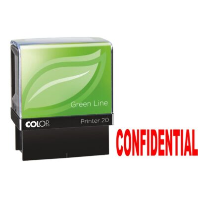 Colop Green Line P20 Self Inking Word Stamp CONFIDENTIAL 35x12mm Red Ink – 148231
