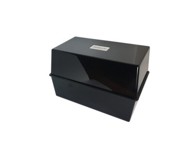 ValueX Deflecto Card Index Box 5×3 inches / 127x76mm Black – CP010YTBLK