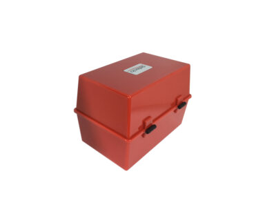 ValueX Deflecto Card Index Box 8×5 inches / 203x127mm Red – CP012YTRED