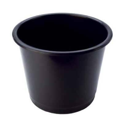 Deflecto Steritouch Waste Bin Plastic Round 14 Litre Black – CP025STBLK