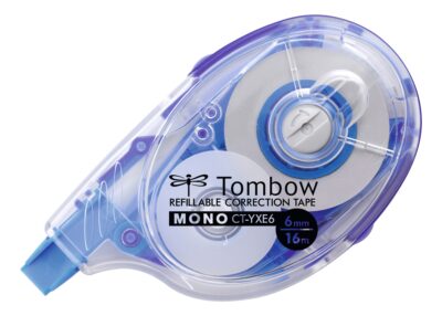 Tombow MONO YXE6 Refillable Correction Tape Roller 6mmx16m White – CT-YXE6