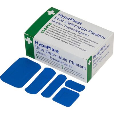 HypaPlast Blue Metal Detectable Plasters Assorted Sizes (Pack 100) – D7010