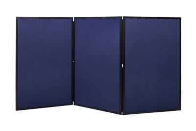 Bi-Office Showboard Exhibition System 3 Panel Blue/Grey – DSP330513