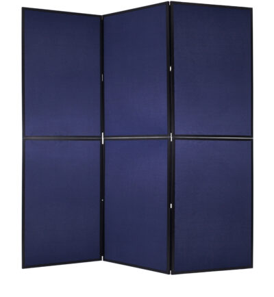Bi-Office Showboard Exhibition System 6 Panel Blue/Grey – DSP330516