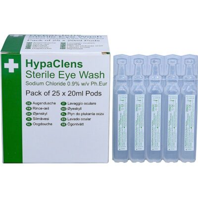 HypaClens Sterile Eyewash 20ml Pods (Pack 25) - E401APK25