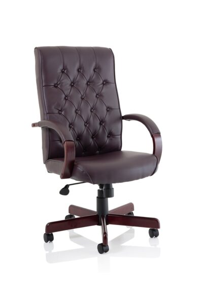 Chesterfield Executive Chair Burgundy Leather EX000004