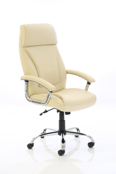 Penza Executive Cream Leather Chair EX000186